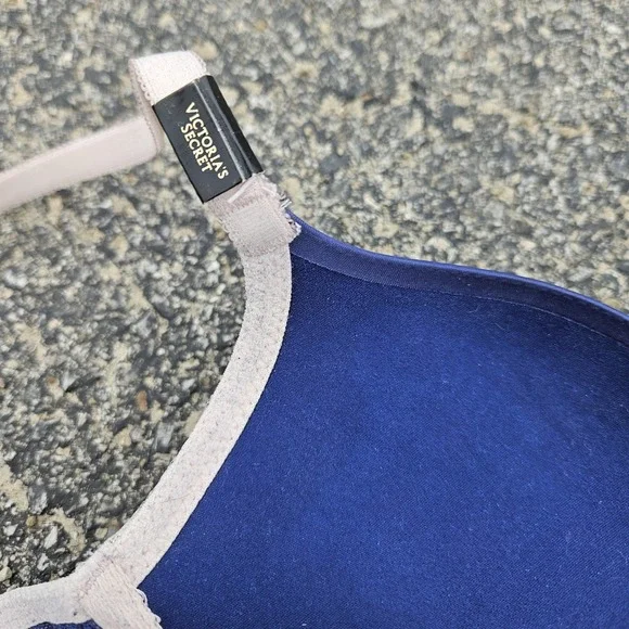 NWT Victoria's Secret Y2K Dream Angels Push-Up Bra 34B Royal Blue Lace Bow - Picture 9 of 12